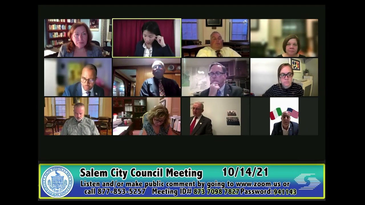 Salem, Massachusetts City Council Meeting 10/14/21