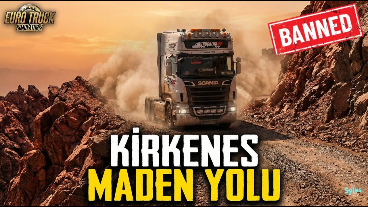 ETS2 Kirkenes Maden Yolunda Keyboard POV! Bu Videodan Sonra Ban Yedim…