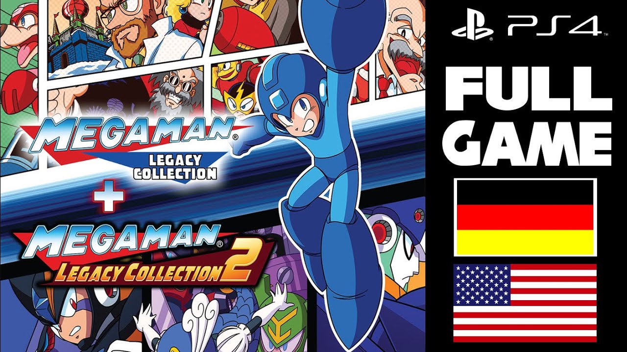 FULL GAME - MEGA MAN LEGACY COLLECTION 1+2 [LONGPLAY] - MEGA MAN 1-10 [PS4 VERSION]