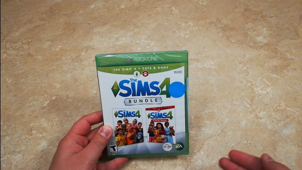 The Sims 4 Plus Cat's & Dog's Bundle Unboxing For Xbox One