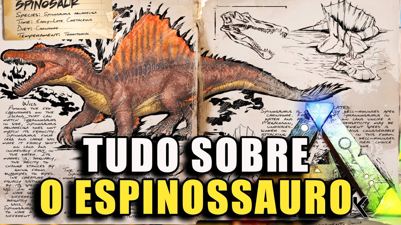 NOVO ARKDEX - ESPINOSSAURO - SPINOSAURUS - SPINO - ARK SURVIVAL EVOLVED