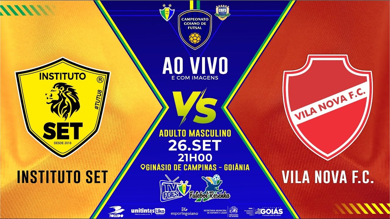 AO VIVO - INSTITUTO SET X VILA NOVA / CAMPEONATO GOIANO DE FUTSAL 2025