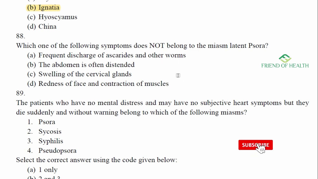 UPSC 2020 ORGANON ANSWER KEY | 18 QUESTIONS | CONFIRMED ANSWER KEY | HOMOEOPATHY MO/RO/GDMO