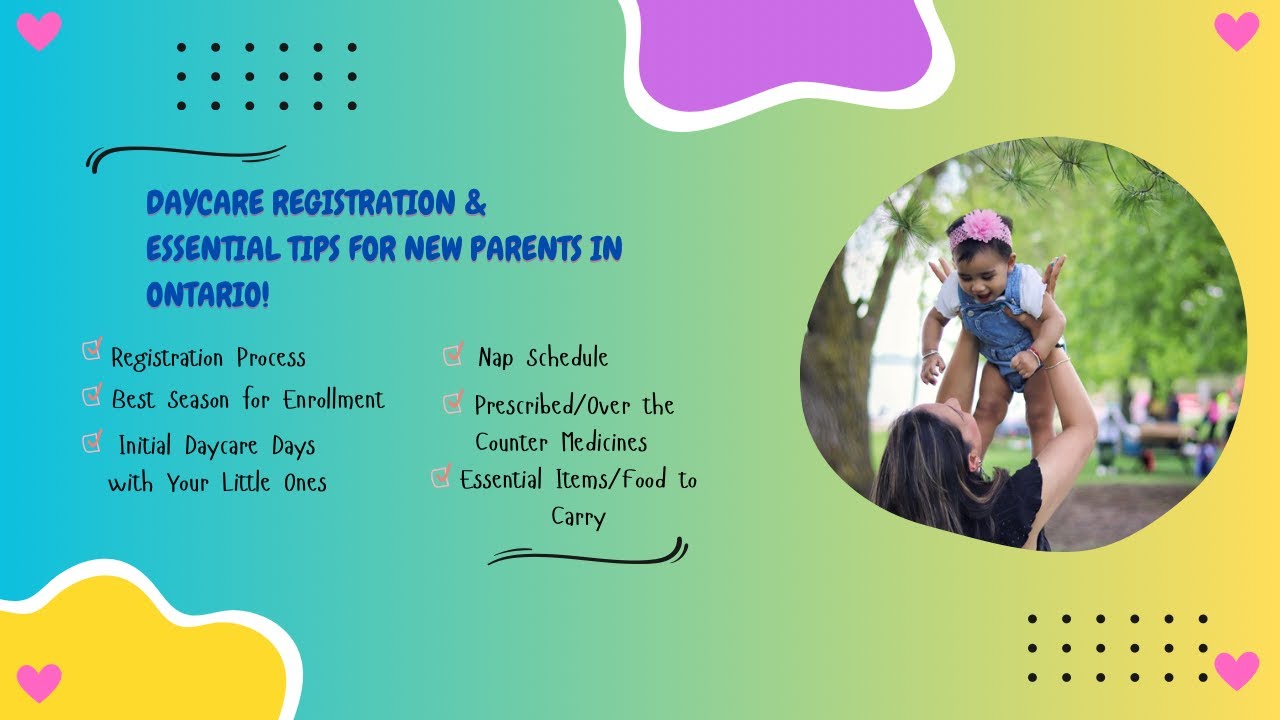 Daycare Registration & Essential Tips for New Parents in Ontario!
