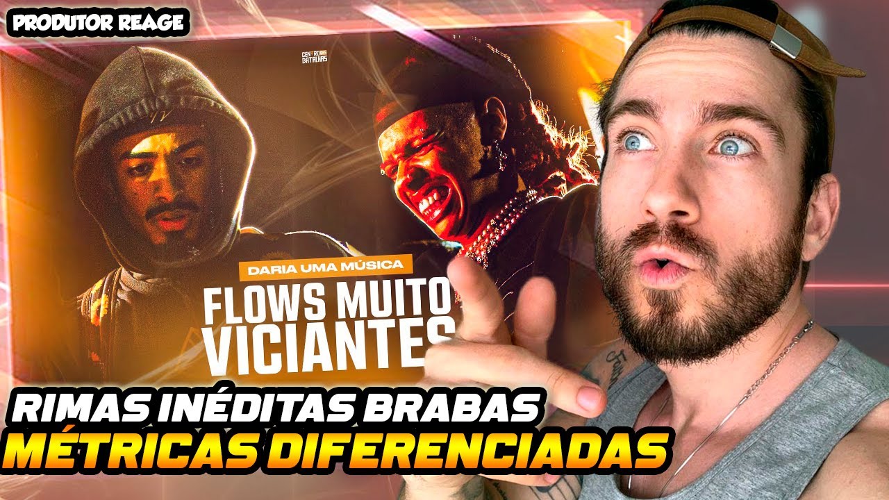 (SÓ RIMA INÉDITA!!! BRABO) PRODUTOR REAGE FLOWS que DARIAM uma MÚSICA! ⚡