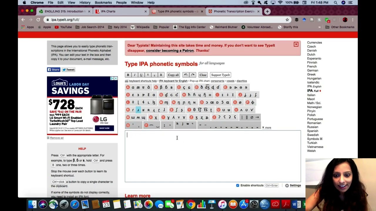 Lab 1  Phonetics