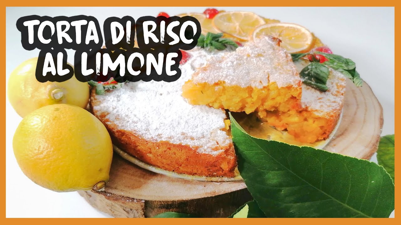 Torta di riso al limone ( VEGANA )  #121