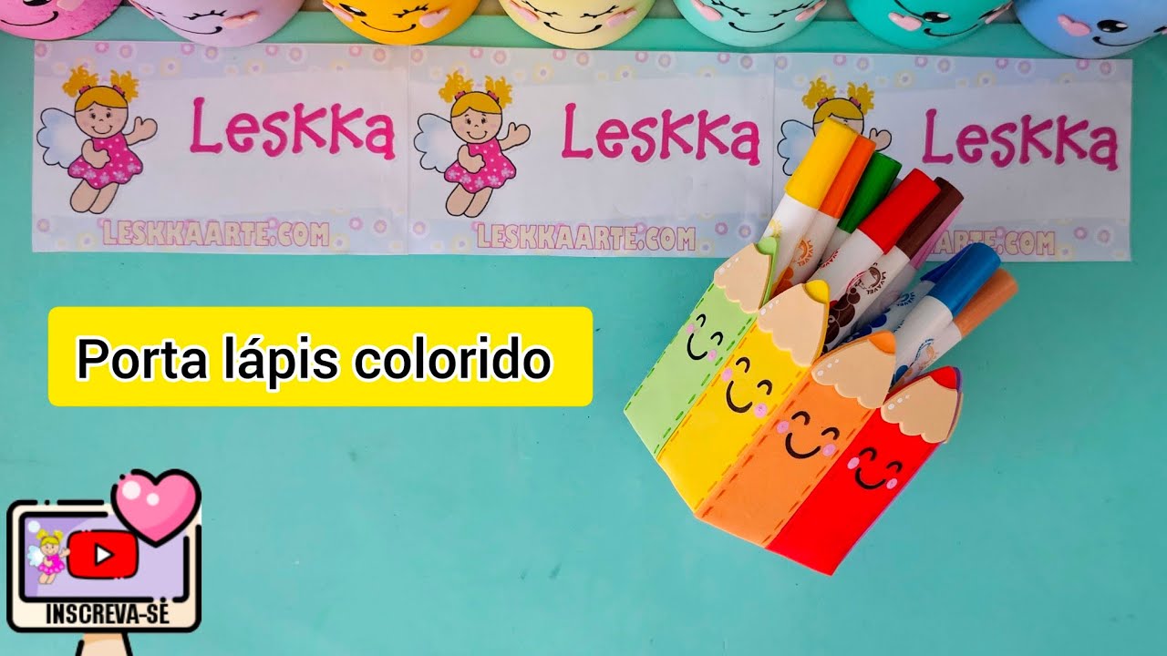 DIY - RECICLAGEM COM CAIXA DE LEITE - PORTA LÁPIS COLORIDO