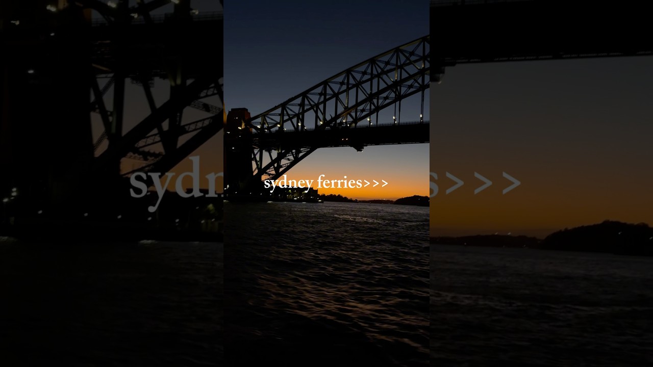 sydney ferries are a WHOLE &lsquo;NOTHER LEVEL 🤯 #sydney #sunset #panorama #ferry