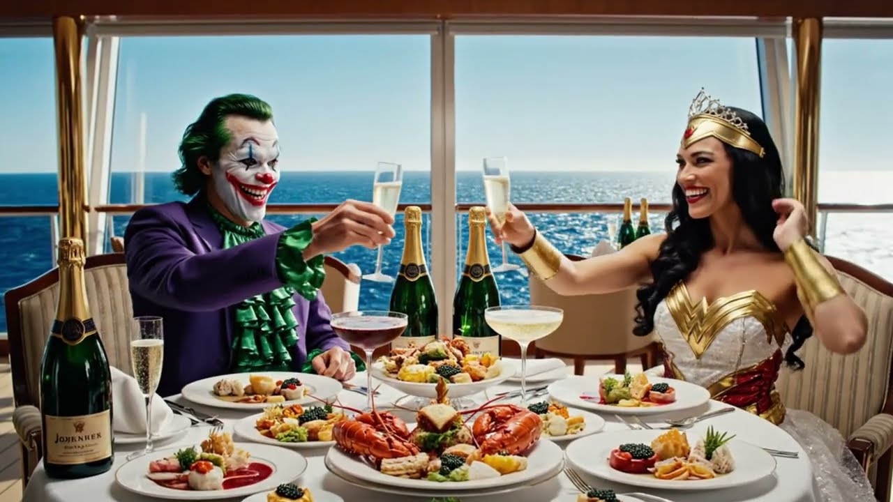 Unexpected Team Up: Broke Spider-Man Becomes RICH & Saves Wonder Woman on Lamborghini Yacht!