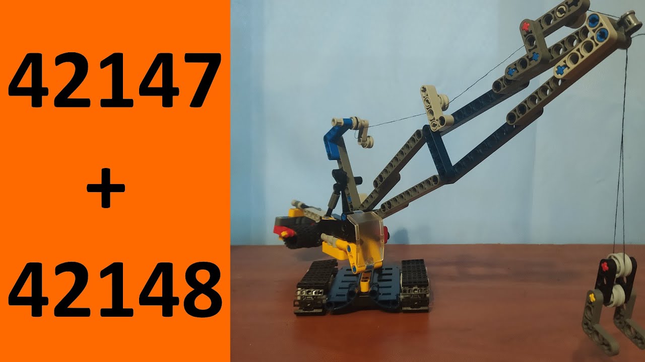 Lego 42147 + Lego 42148  Alternative model - crawler crane