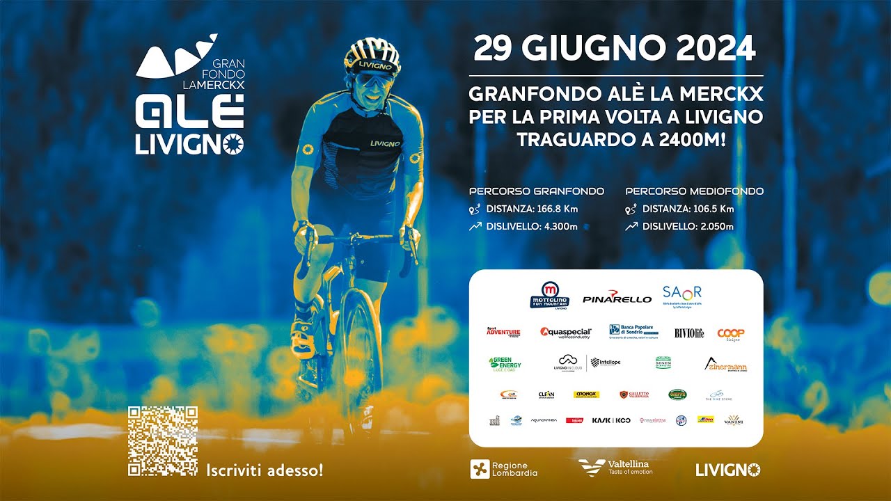🎥 Diretta Live: Granfondo Alé La Merckx 2024 da Livigno! 🎥