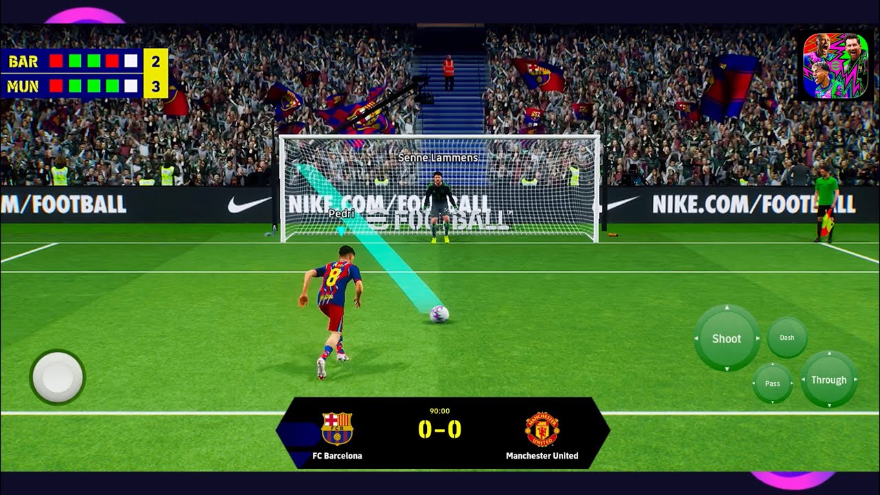 eFootball Pes 26 Penalty Shootout #1 FC Barcelona Vs Manchester United F.C #efootballpes26