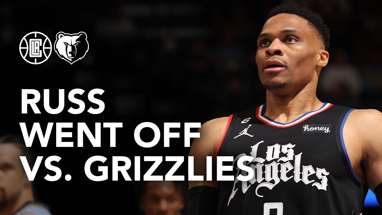 Russell Westbrook Goes Off In Win vs Memphis | LA Clippers