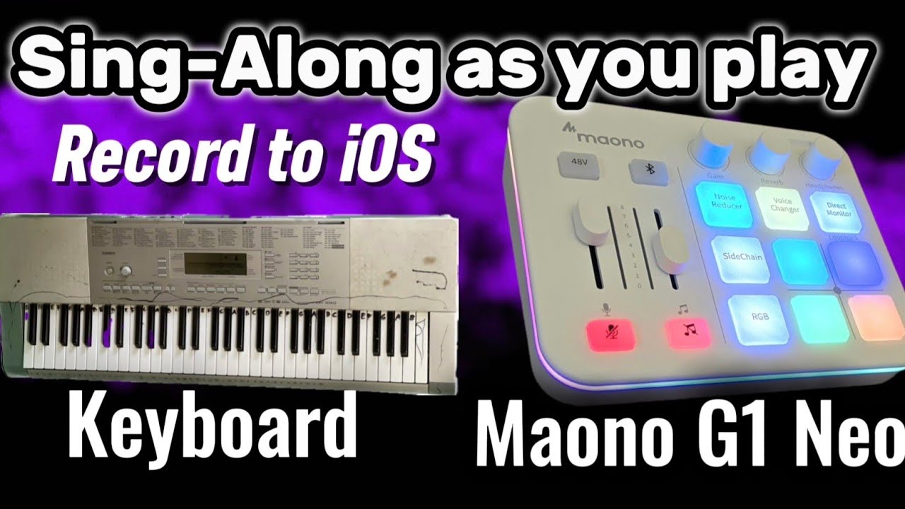 Maonocaster G1 Neo - Connect a Keyboard (Recording set up to iOS phone)