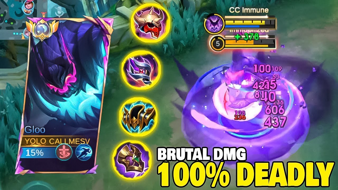 NEW SEASON! 🔥 GLOO Best Build & Emblem 2025 | Top 1 Global Gloo Gameplay | Mobile Legends
