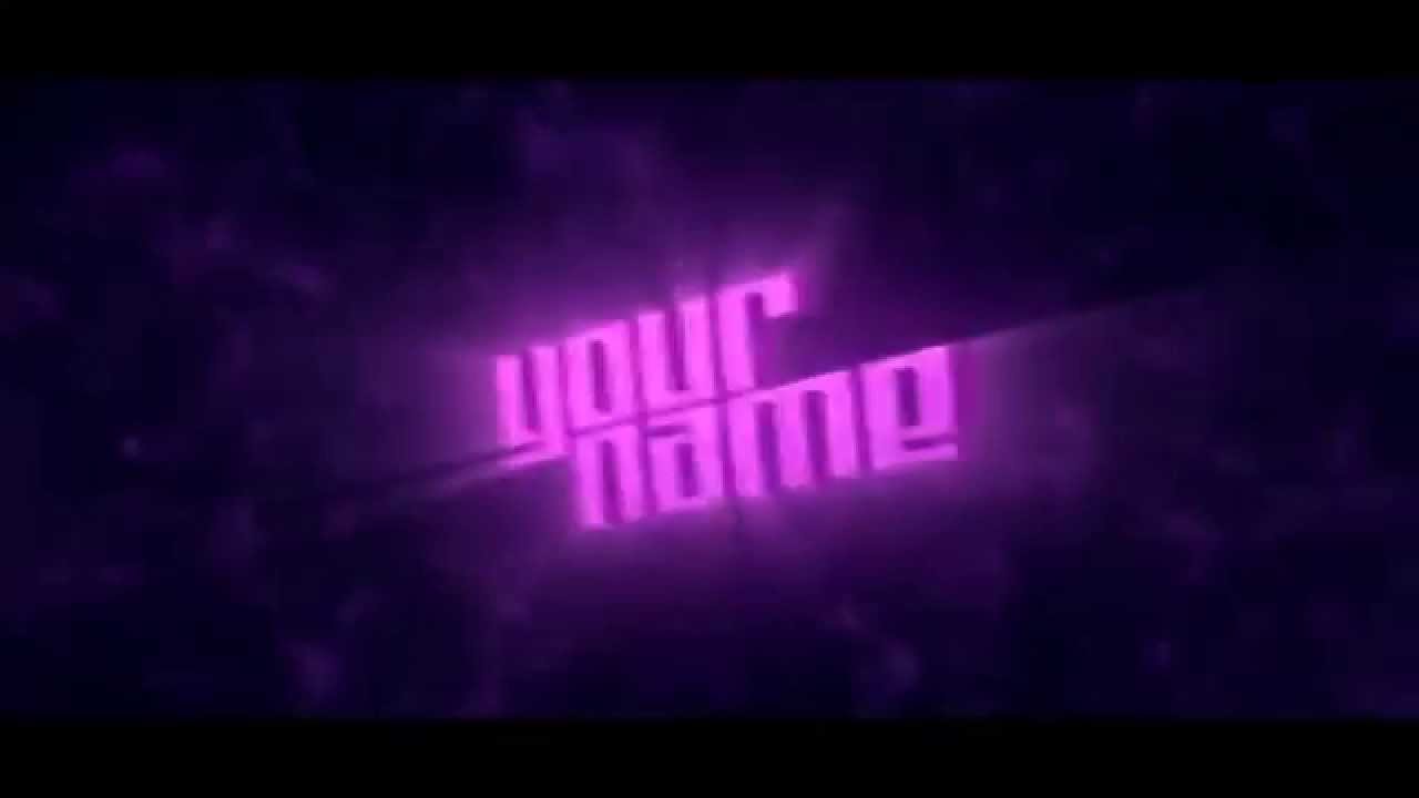Free Intro Template 3D Intro Purple Blast #2