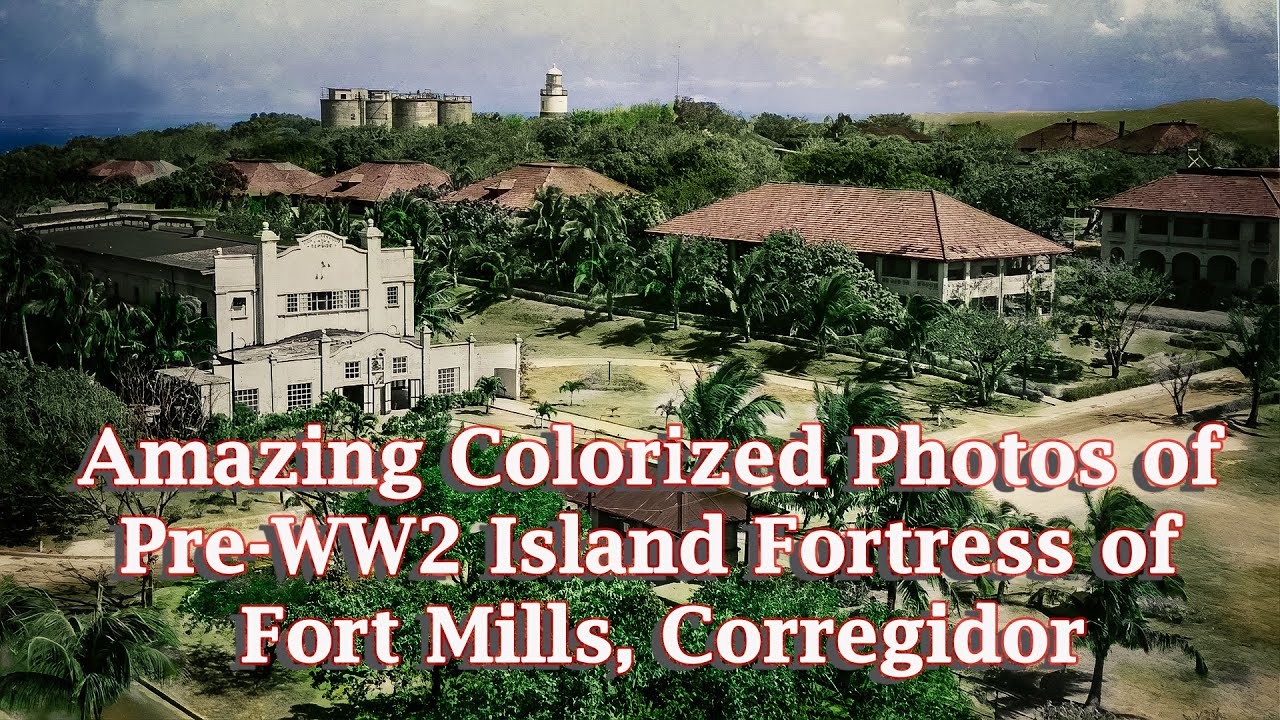 WW2 Island Fortress of Corregidor 1941 (Color)