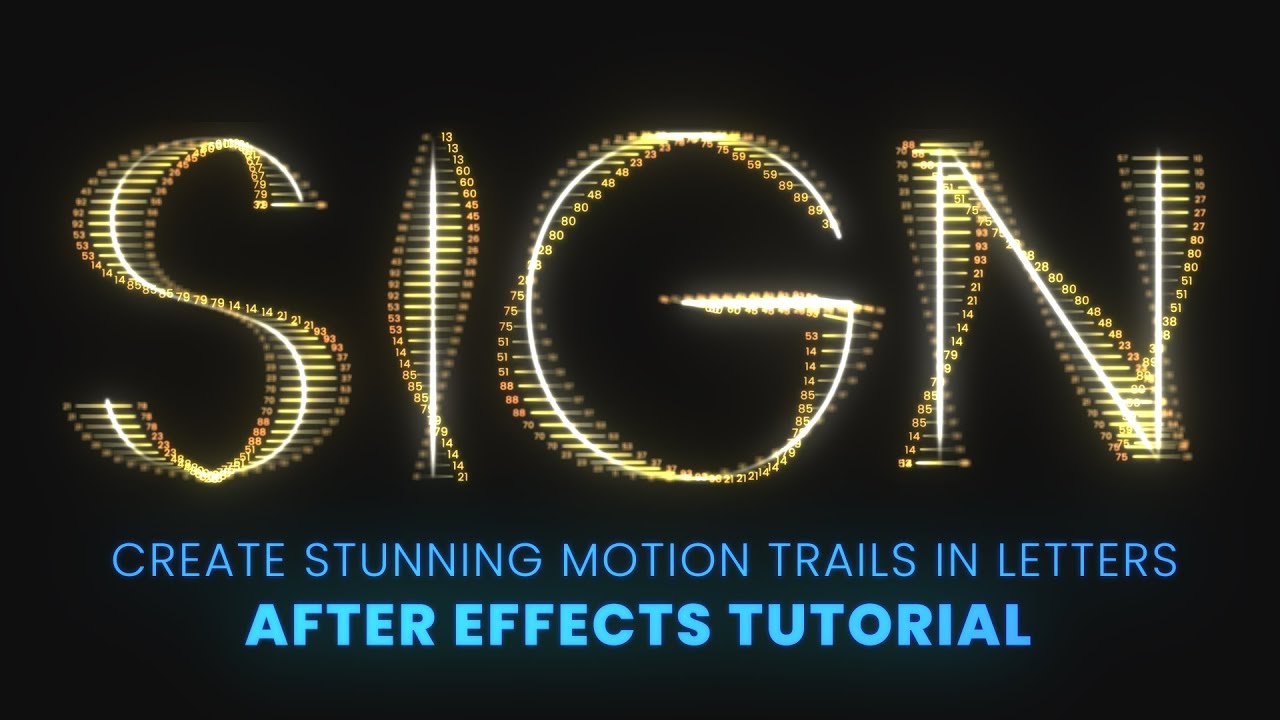 Path Layer Magic in After Effects – Create Stunning Motion Trails in Letters (Free Script)