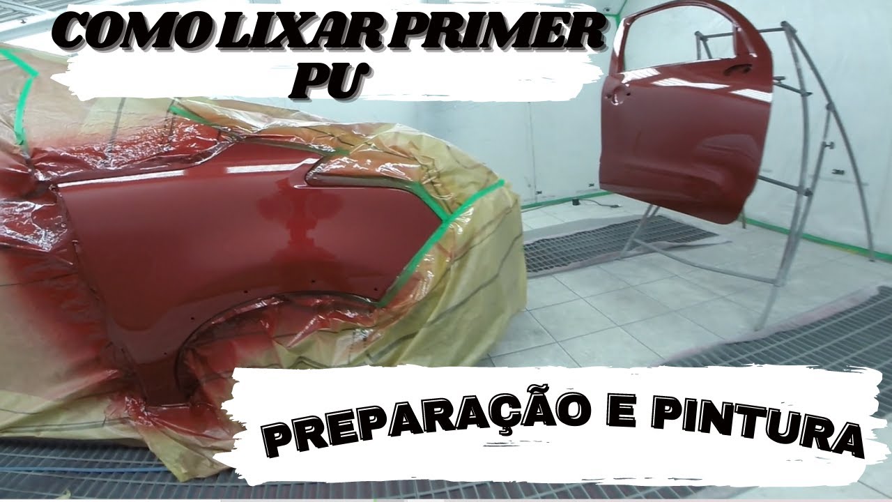 Preparação para pintura automotiva Quero pintar meu carro Como fazer lixamento a seco