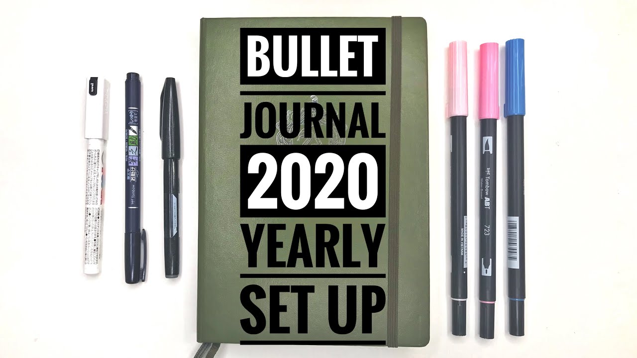 2020 Yearly Setup Bullet Journal
