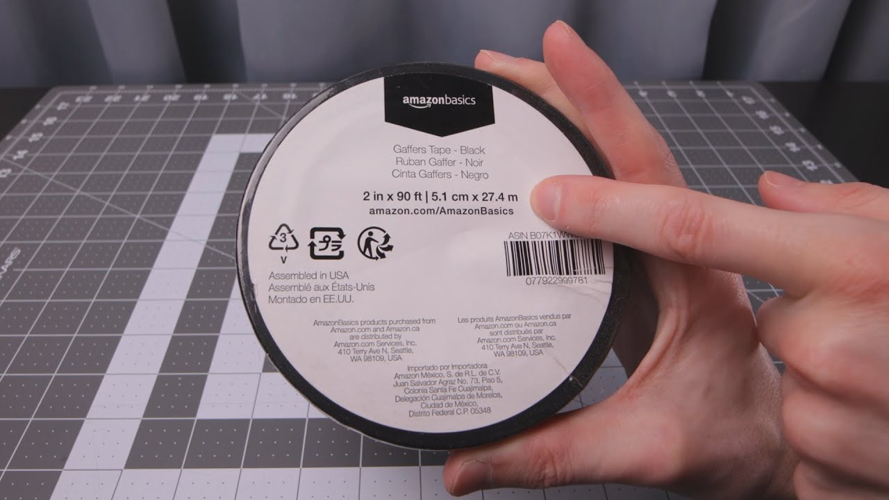 AmazonBasics No Residue Non-Reflective Gaffers Tape Overview