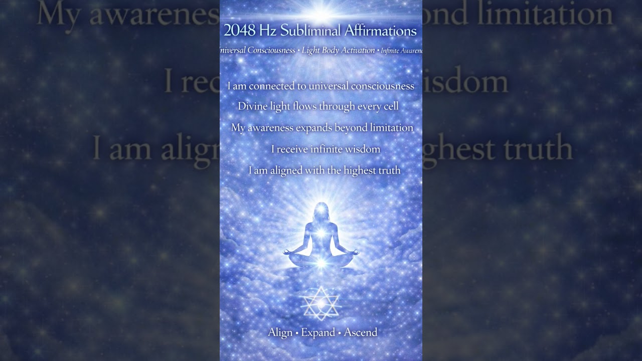2048 Hz ✨Connect with universal intelligenceFeel divine light within 🌟