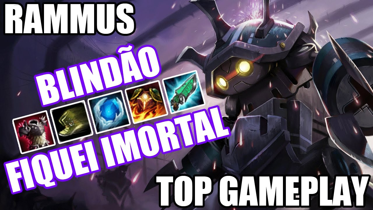 FIQUEI TÃO FORTE QUE NEM NO 3 VS 1 EU MORRIA - RAMMUS TOP GAMEPLAY