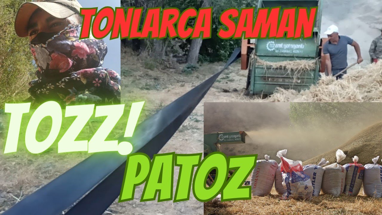 4 Gün Boyunca Toz İle Mücadelemiz I Patoz Vurma işlemi I Saman ve Buğday