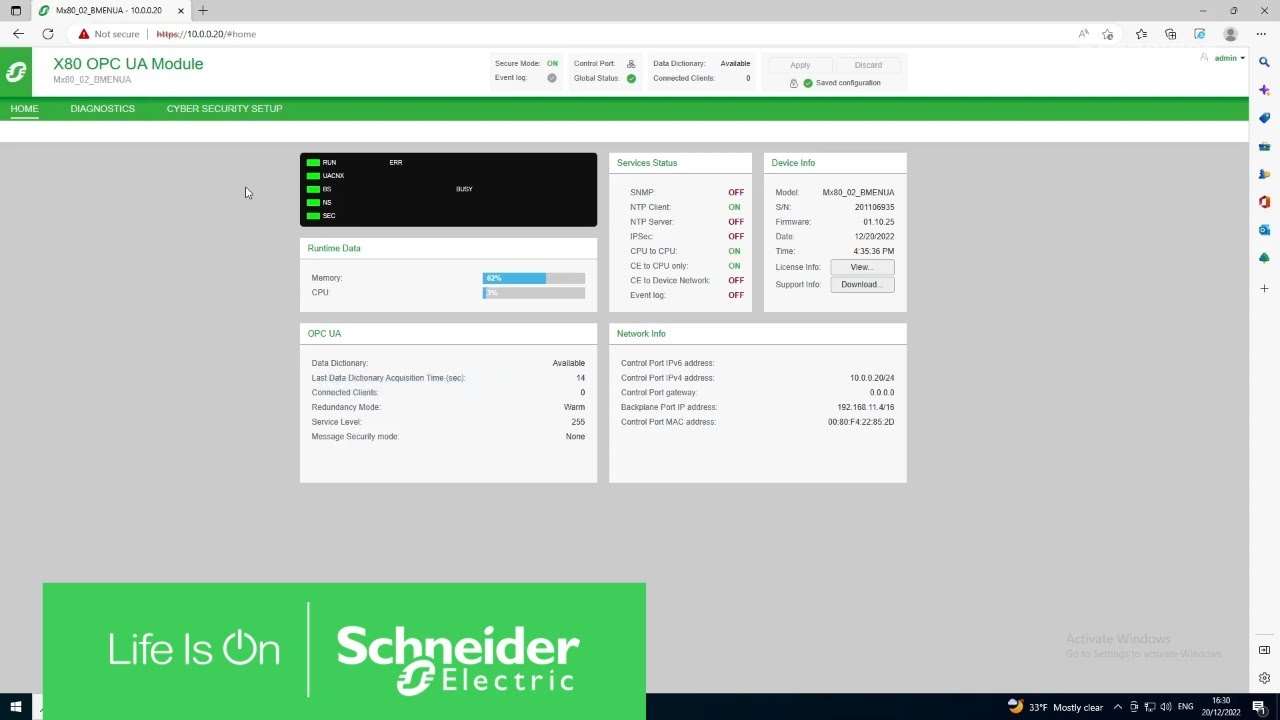 M580 Integration with AVEVA System Platform Using OPC UA | Schneider Electric Support