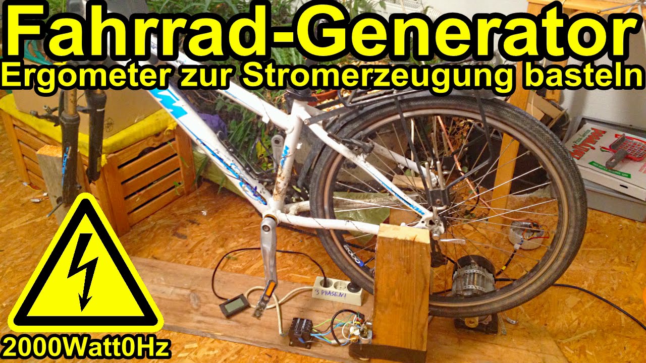 Selbst gebauter Fahrrad-Generator