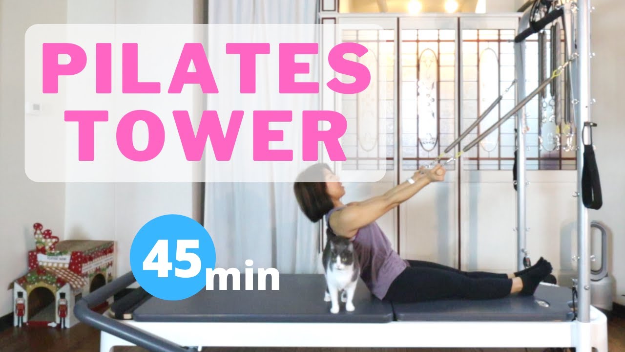 [45 min] Pilates Tower Workout Roll Down Bar Exercises [Beginner to Intermediate]