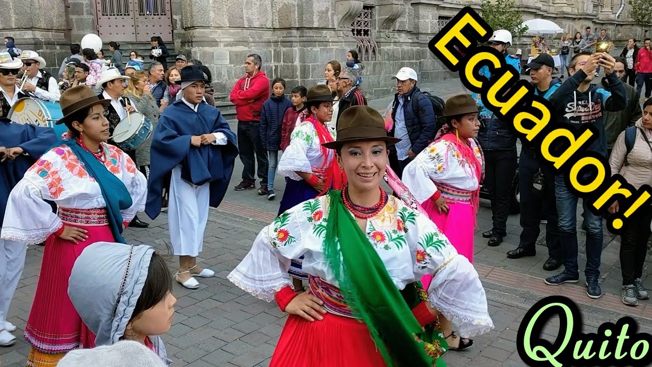 All TWIRL at the SAME TIME? What's it Like With These Colorful Dresses? Quito Parade, Ecuador.