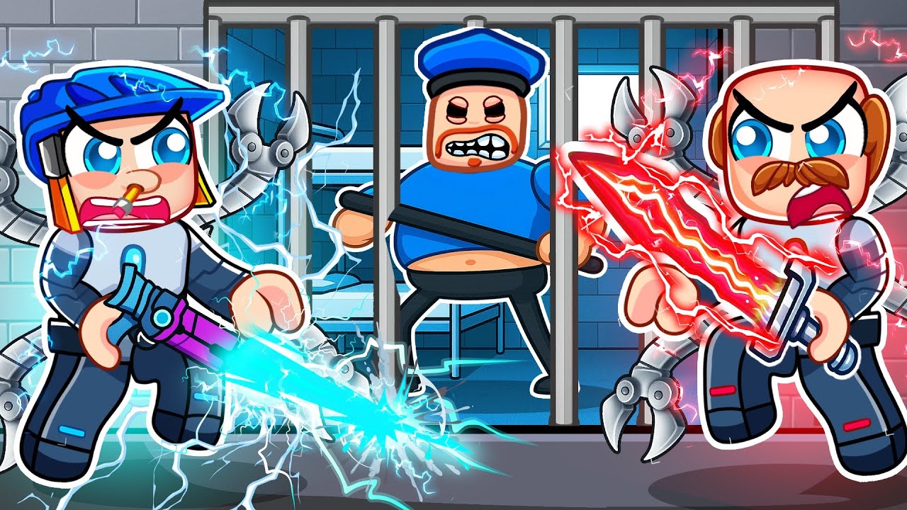 Becoming CYBORGS To Escape Barry Prison Run!