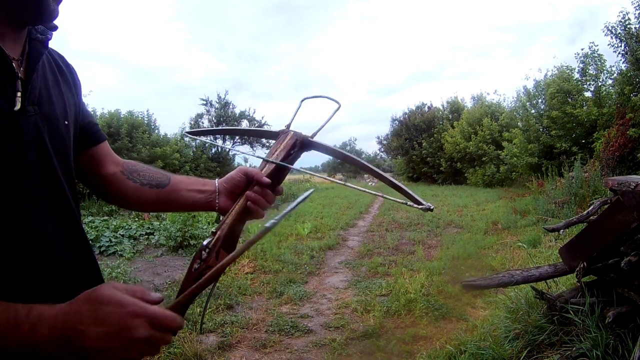 Самодельный Арбалет. 57 ярдов.
