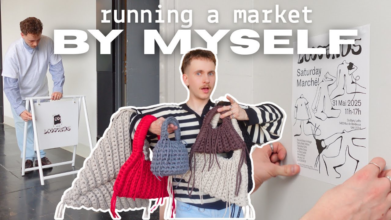 Hosting my first EVER pop-up market in Montréal🛍️🌀 prepping for event, local businesses + unboxing