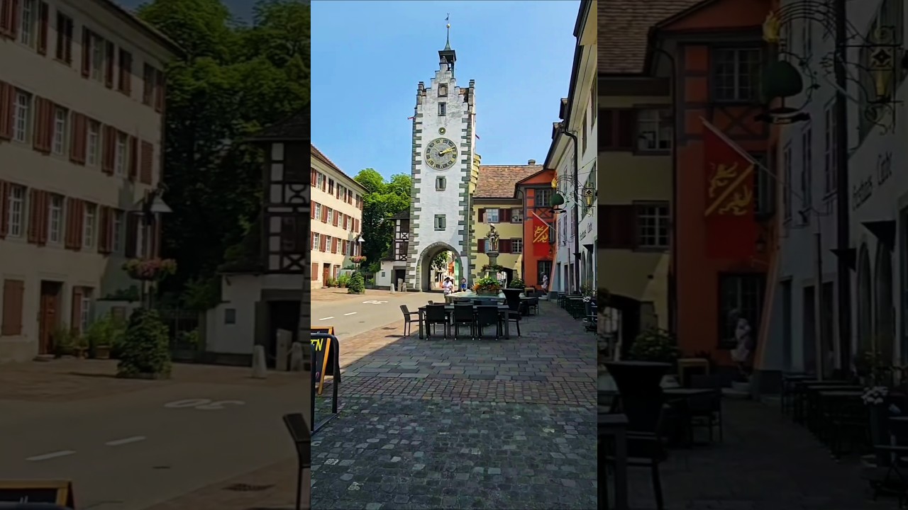 Beautiful Old Town Of Diessenhofen In Switzerland 