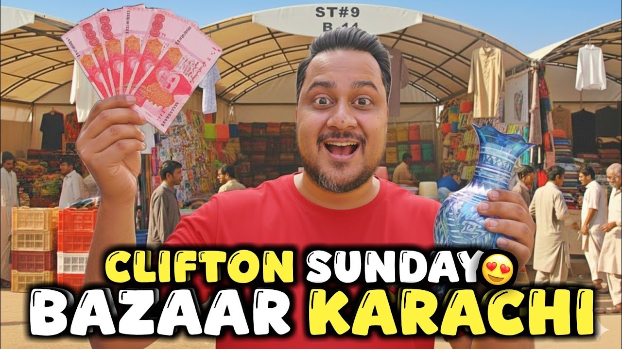 Clifton Sunday Bazar 🤯 Karachi’s Biggest Bachat Market! | 100% FREE GIVEAWAY 😍 | Keven Mall