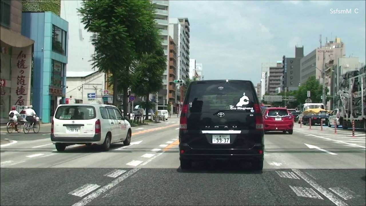 ドライブ　名古屋から岐阜長良までの旅・Journey from Nagoya to Nagara Gifu