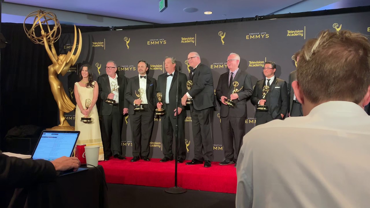'The Simpsons' 2019 Emmys speech backstage for Best Animated Program