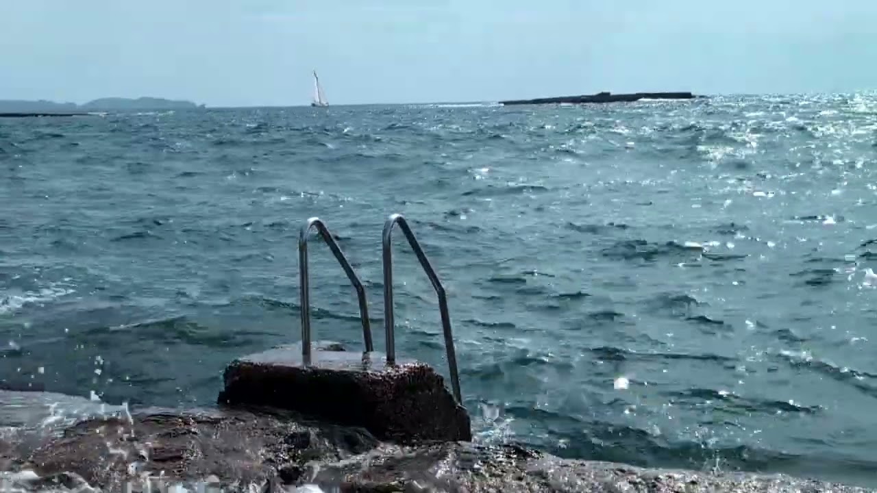 The Sea Hitting The Beach At Saint Jordi, Majorica