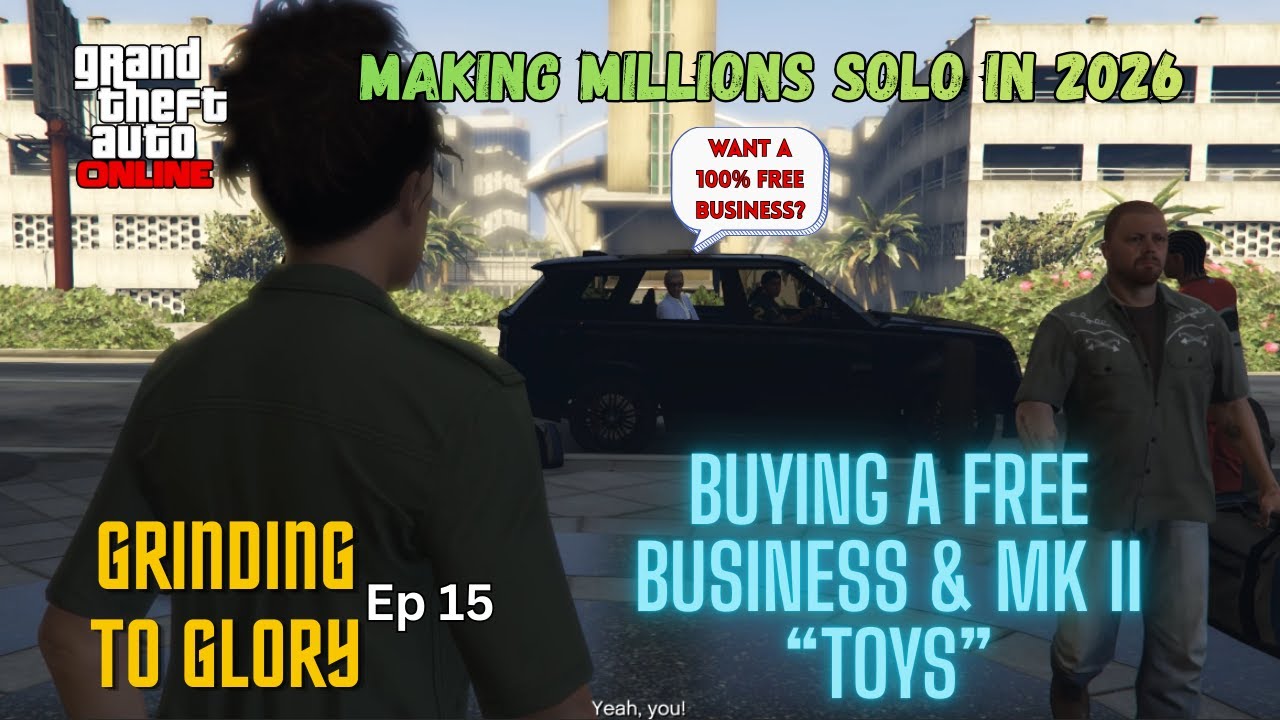 Grinding To Glory Ep 15 - $4M Grinding SOLO & FREE Business (GTA 5 Online)