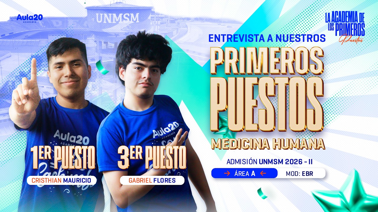 🔴 ENTREVISTA CON 1ER Y 3ER PUESTO DE MEDICINA HUMANA 💙