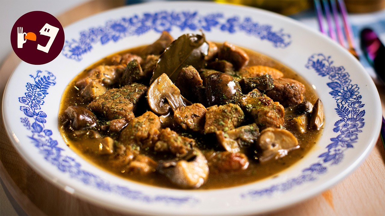 Costillas con Champiñones: El guiso 