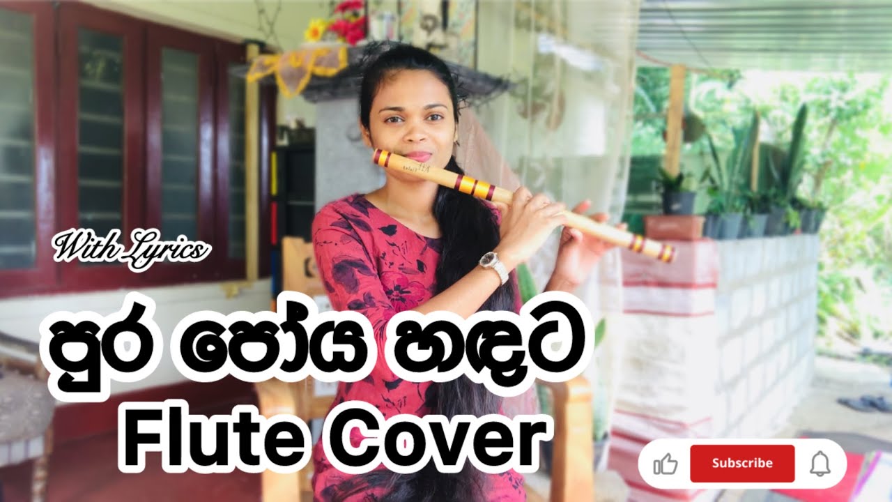 Pura poya handata song Flute cover | පුර පෝය හඳට බටනලාවෙන් | Miss Flute