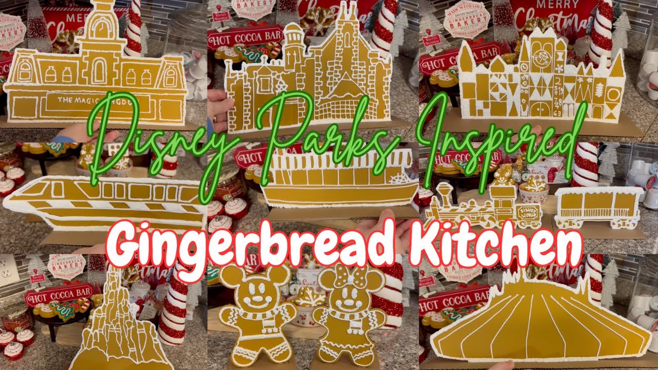 Christmas 2024 | Gingerbread & Peppermint Kitchen | Disney Parks Inspired  DIY & Decorate with me