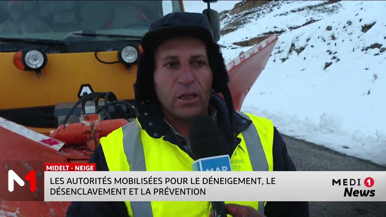 Midelt : les autorit&eacute;s mobilis&eacute;es pour le d&eacute;neigement des routes
