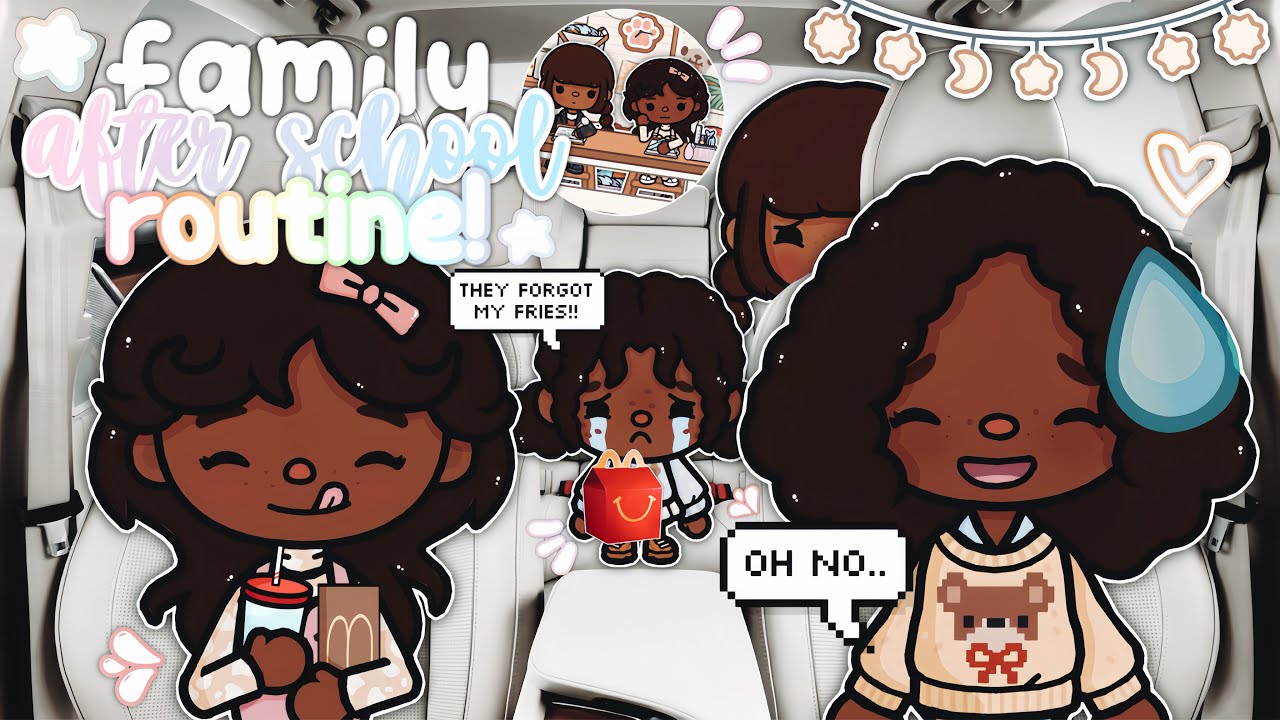 BIG FAMILY AFTER SCHOOL ROUTINE! 🥪 📝 *HOMEWORK* | *voiced* | Toca Boca Roleplay 🌎