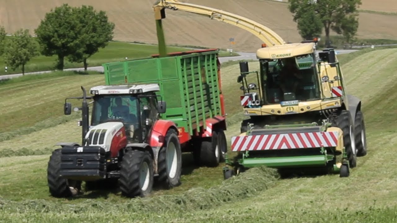 GRAS HÄCKSELN 2018 | Krone Big X 770 | Fendt Favorit 512 C | Steyr 6140 Profi