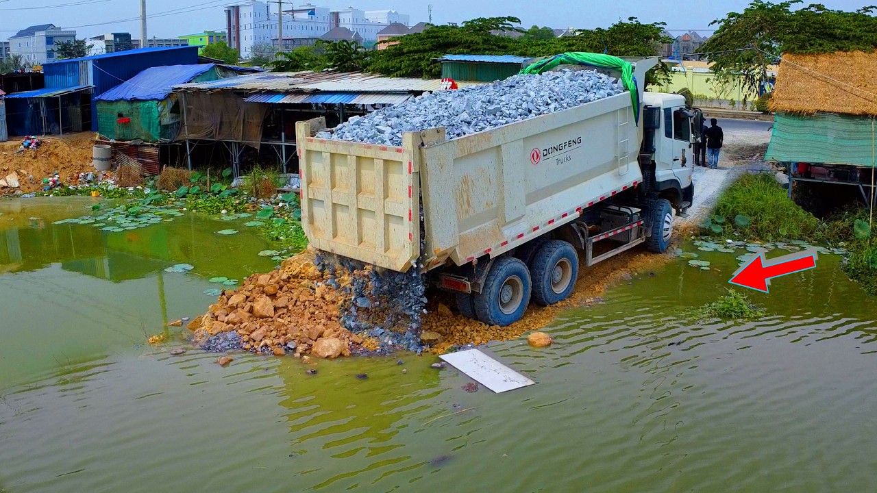 Perfectly Start Project!!! DH 17C3 Pro Dozer Transforming a Landfill Dumping & Dozer in Action!
